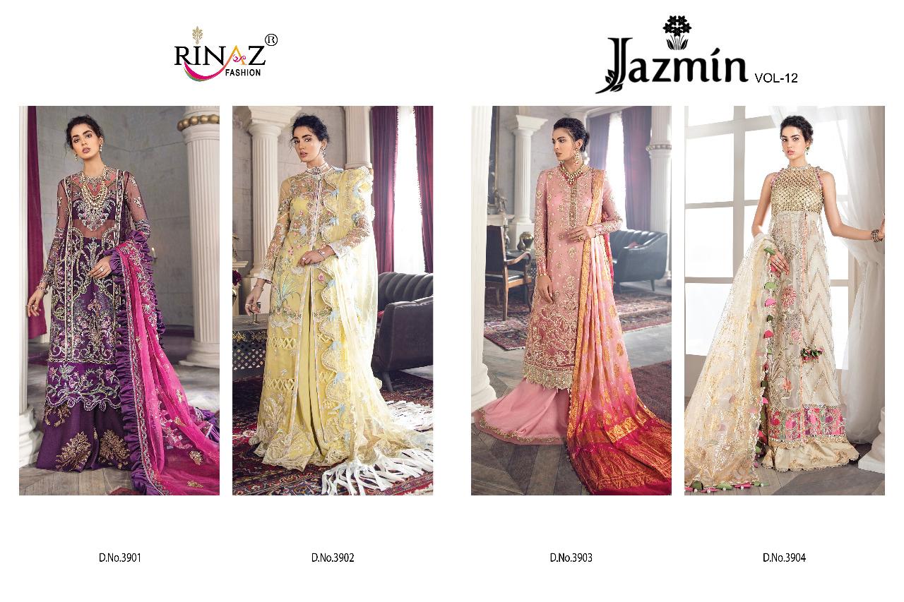Rinaz  Presents Jazmin Vol  12  Pakistani Salwar Suits
