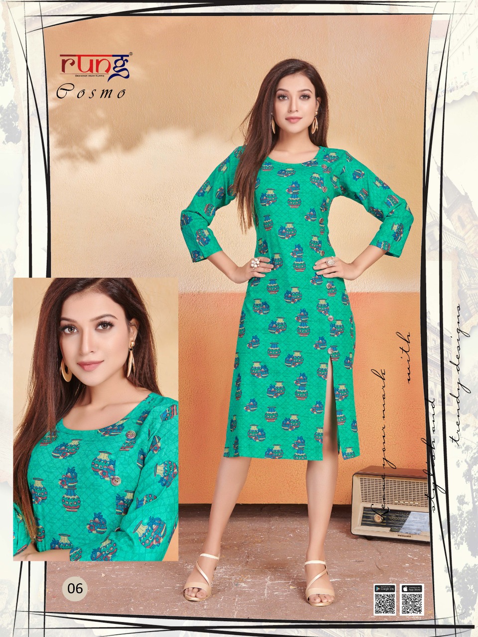 Rung  Presents Cosmo Casual Wear Kurti Collection