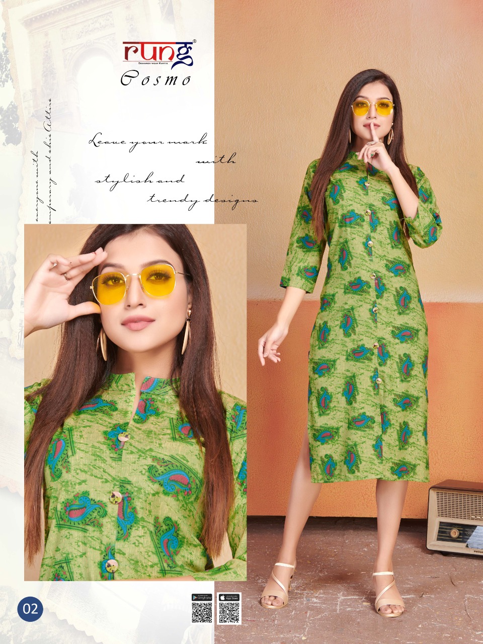 Rung  Presents Cosmo Casual Wear Kurti Collection