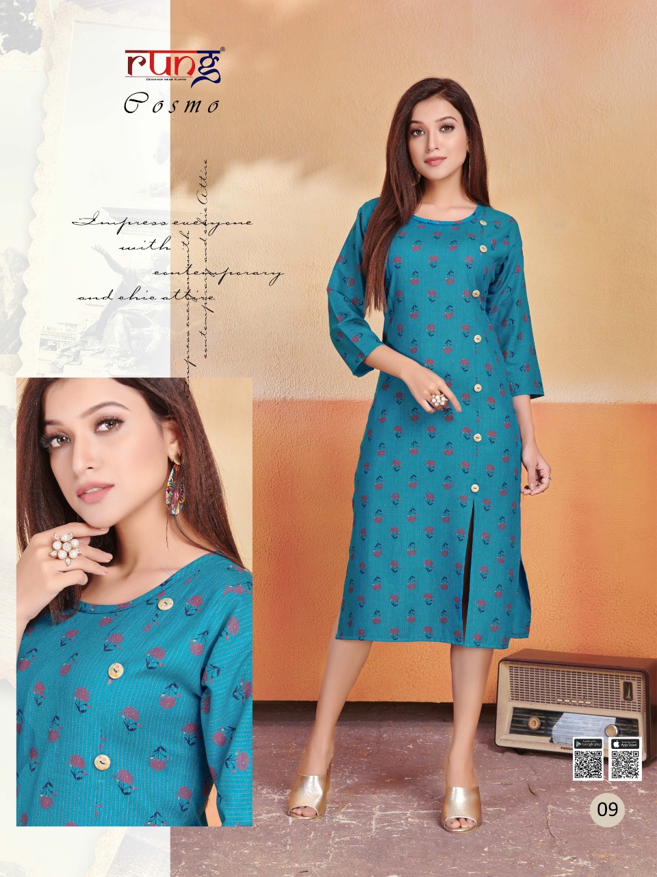 Rung  Presents Cosmo Casual Wear Kurti Collection