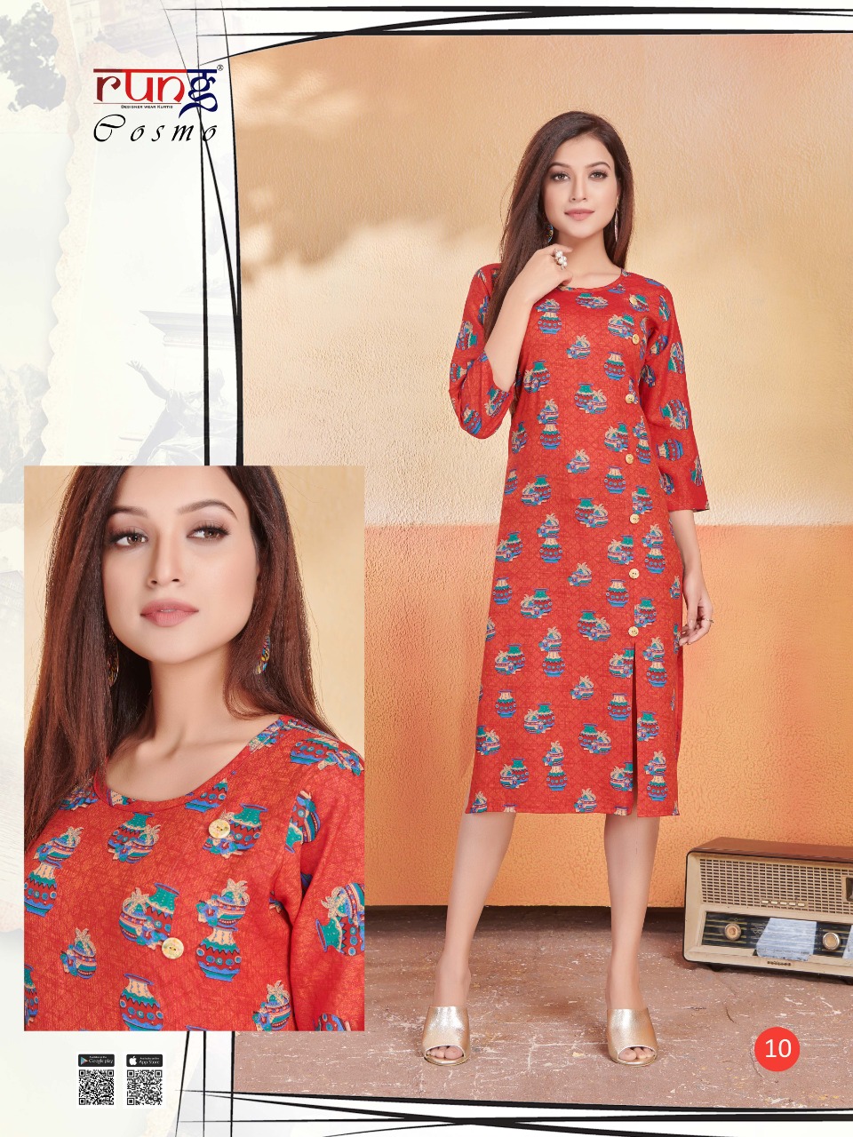 Rung  Presents Cosmo Casual Wear Kurti Collection