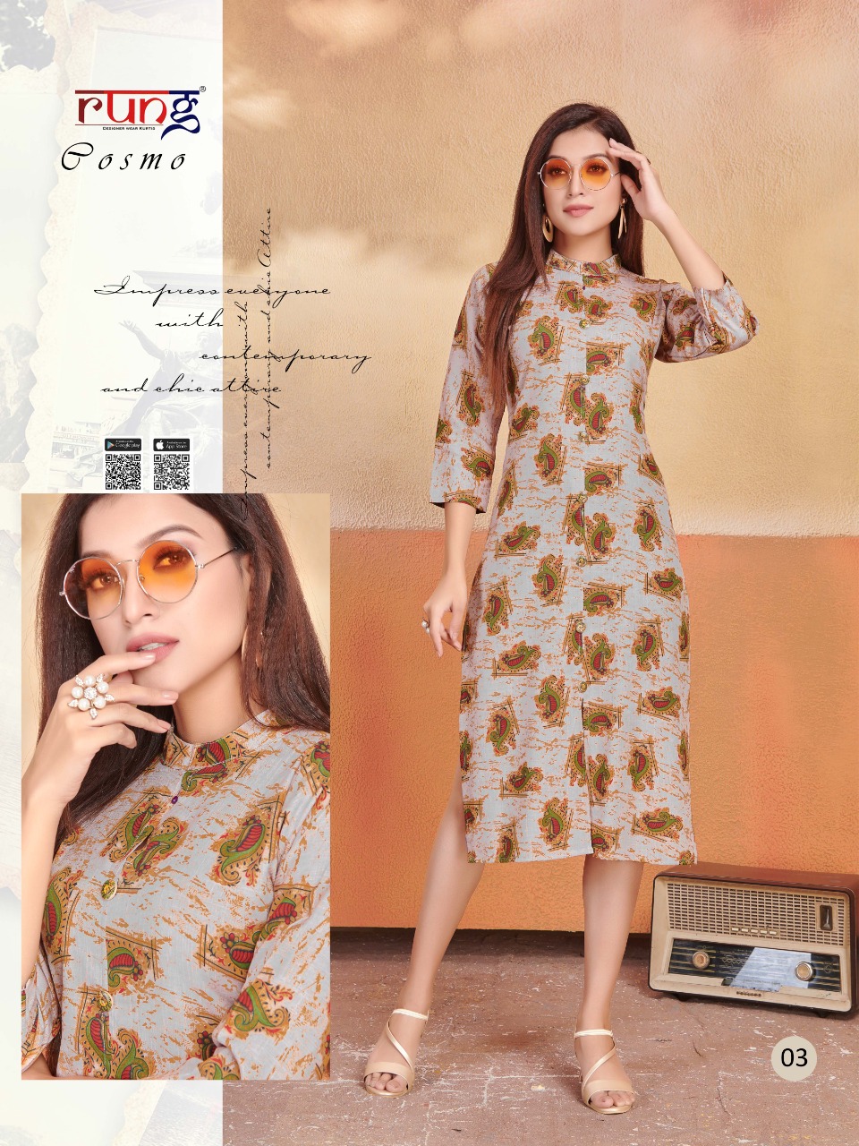 Rung  Presents Cosmo Casual Wear Kurti Collection