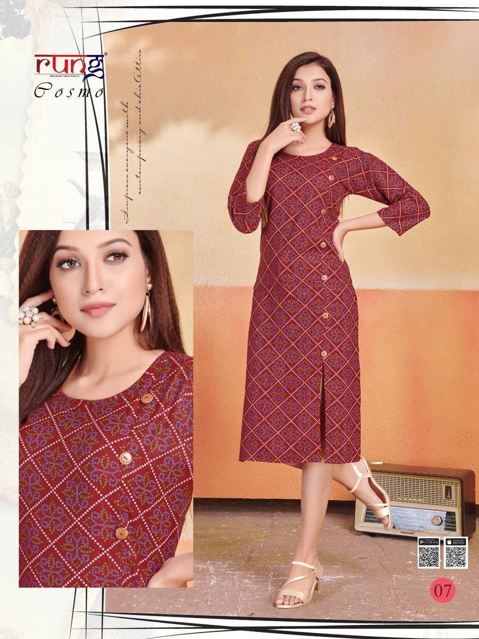 Rung  Presents Cosmo Casual Wear Kurti Collection