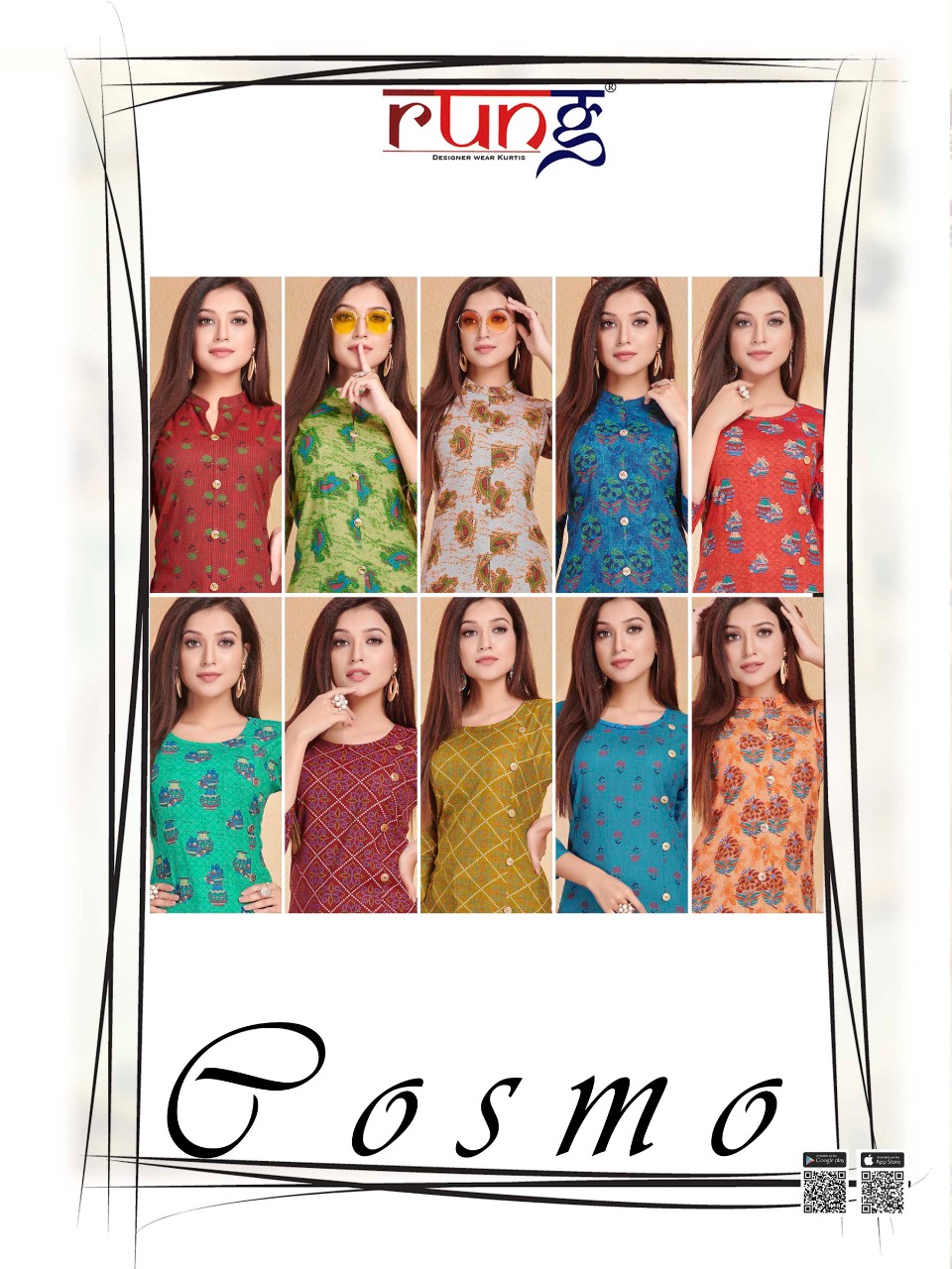 Rung  Presents Cosmo Casual Wear Kurti Collection