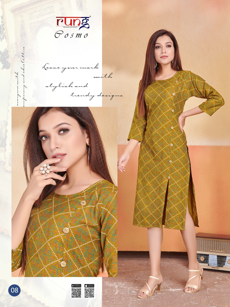 Rung  Presents Cosmo Casual Wear Kurti Collection