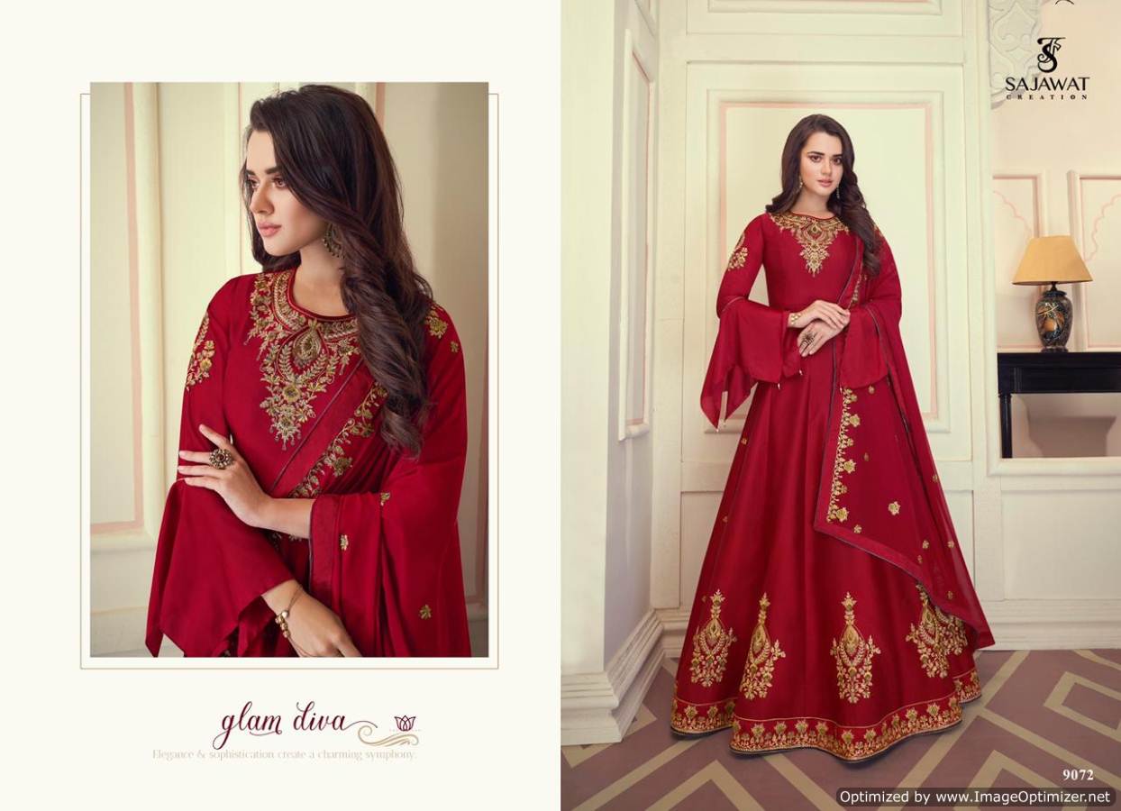 Sajawat Presents  Mandora  Vol 1  Festive Wear Ready Made Suit