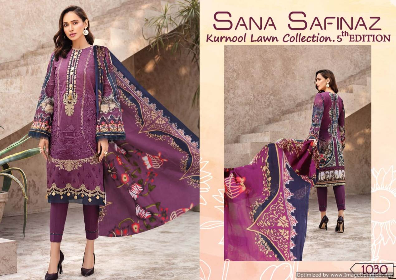 Sana Safinaz Presents  Kurnool  Vol 5 Th  Edition  Karachi Dress Material