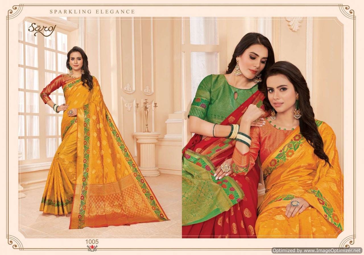 Saroj  Presents Avishka Designer  Saree Collection