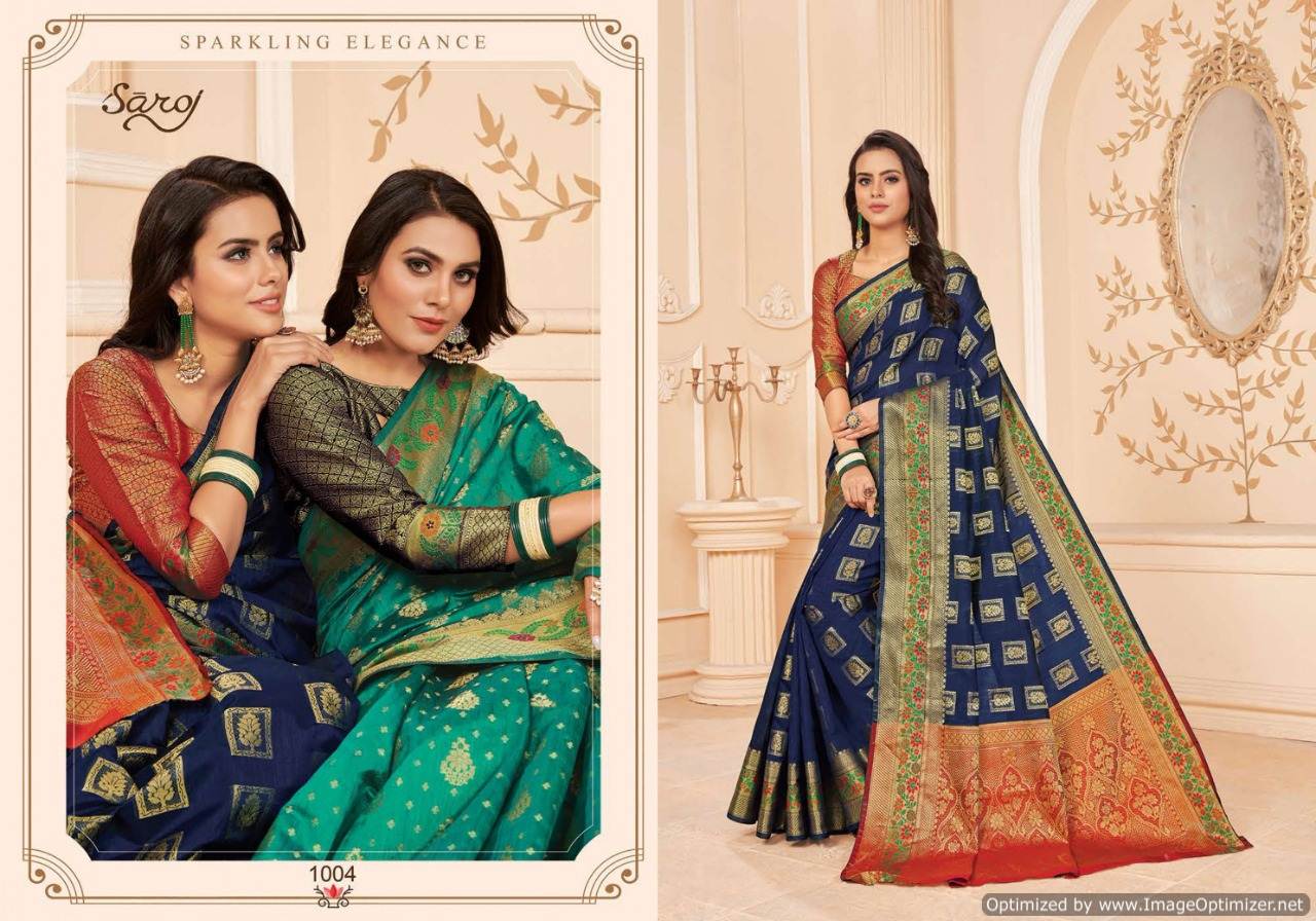 Saroj  Presents Avishka Designer  Saree Collection