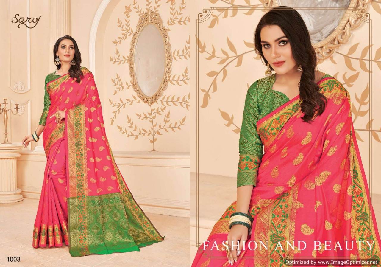 Saroj  Presents Avishka Designer  Saree Collection