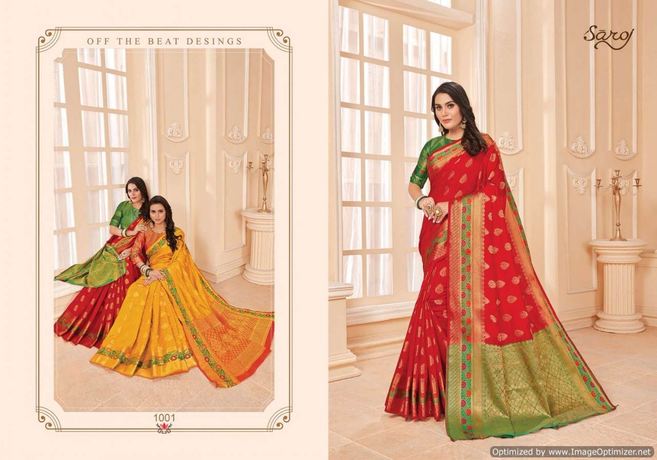 Saroj  Presents Avishka Designer  Saree Collection
