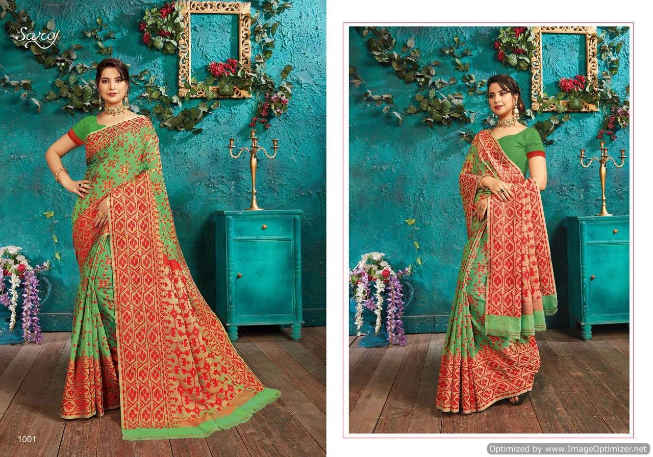 Saroj  Presents Monisha  Daily Wear Saree Collection