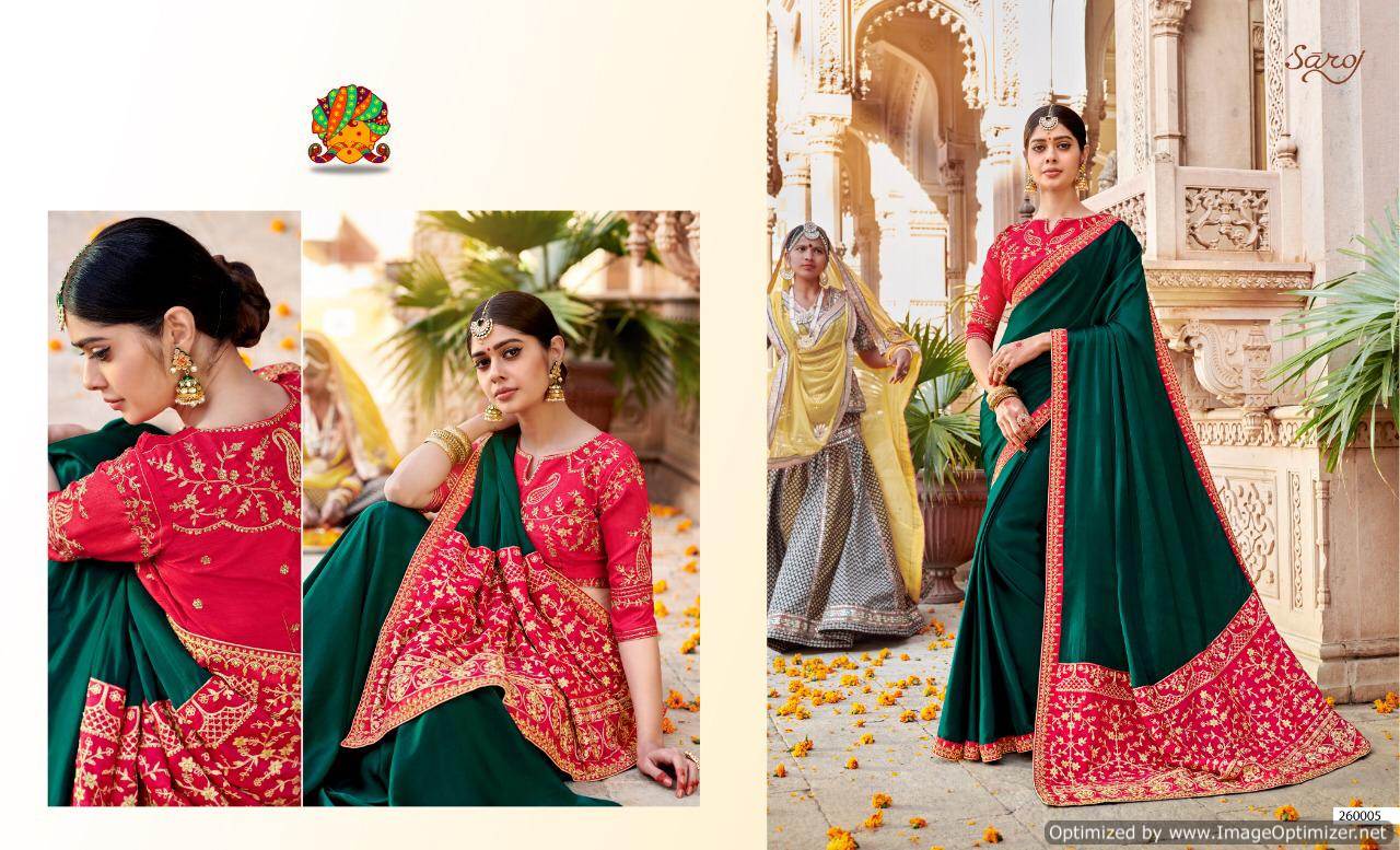 Saroj Presents  Samaira Vol 3 Wedding Wear Saree Collection