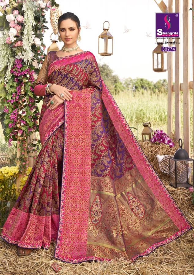 Shangrila Presents  Kalakanya Designer  Saree