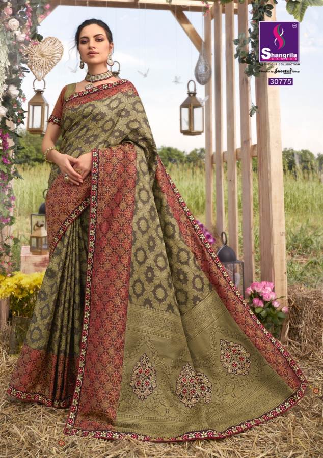 Shangrila Presents  Kalakanya Designer  Saree