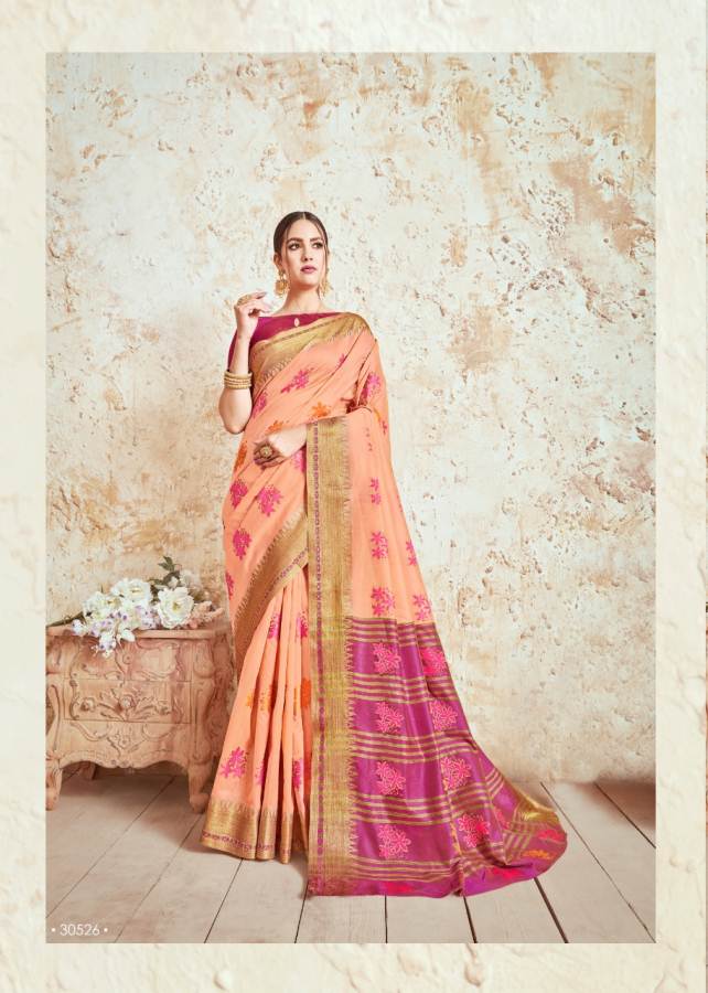 Shangrila Presents Nidhi Silk Designer Crystal Silk Saree Collection