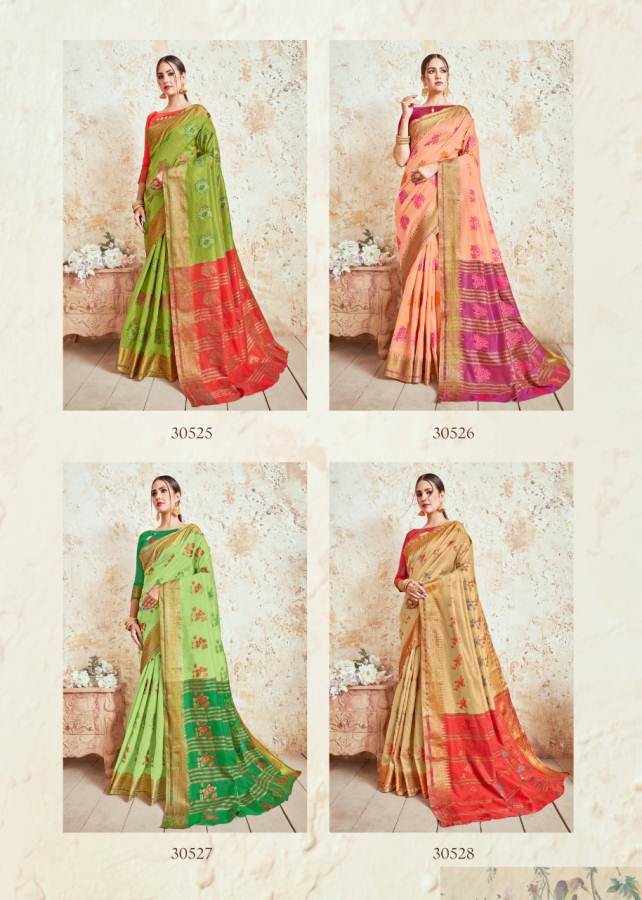 Shangrila Presents Nidhi Silk Designer Crystal Silk Saree Collection