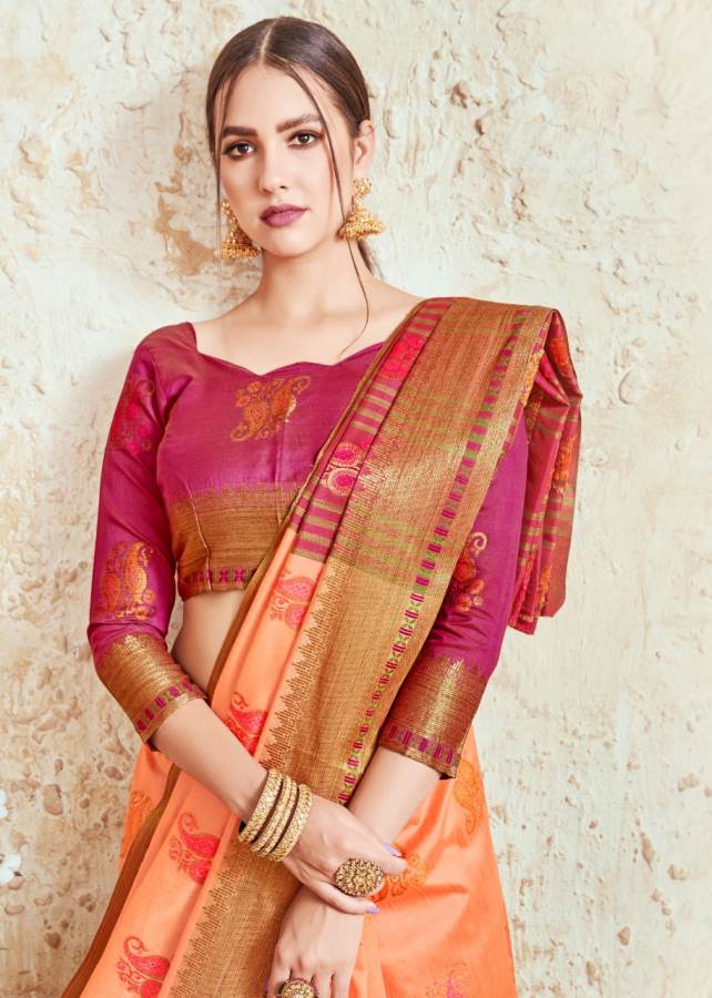 Shangrila Presents Nidhi Silk Designer Crystal Silk Saree Collection