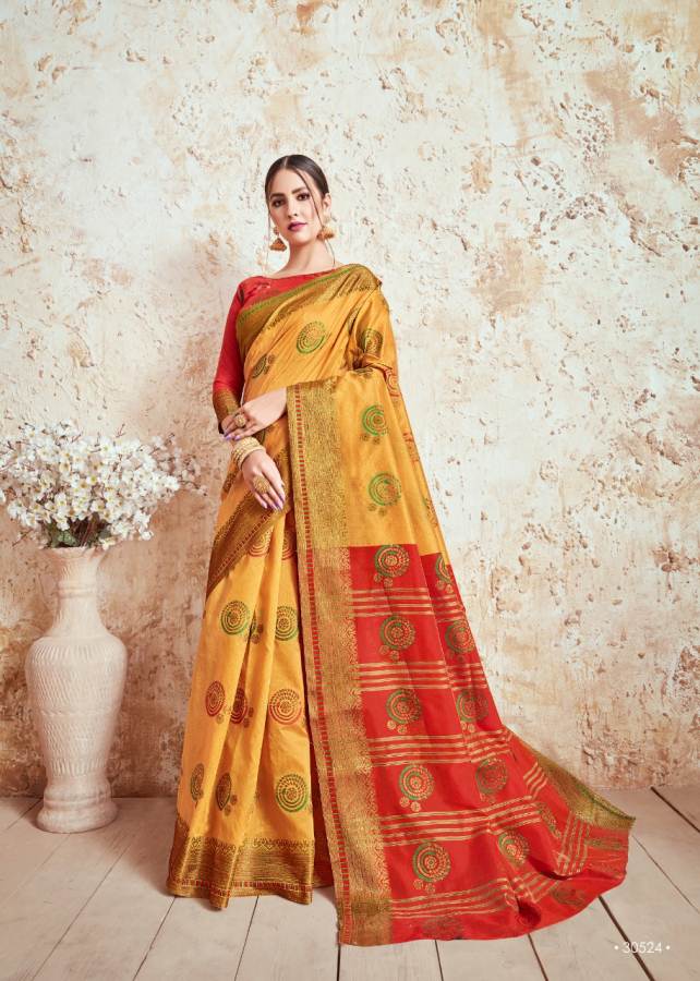 Shangrila Presents Nidhi Silk Designer Crystal Silk Saree Collection