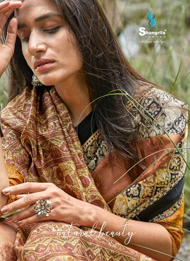 Shangrila Presents Rashmi Digital Printed Satin Georgette Saree