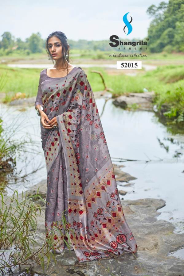 Shangrila Presents Rashmi Digital Printed Satin Georgette Saree