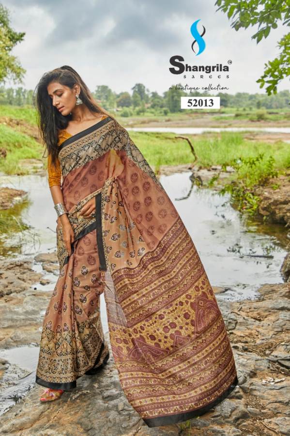 Shangrila Presents Rashmi Digital Printed Satin Georgette Saree