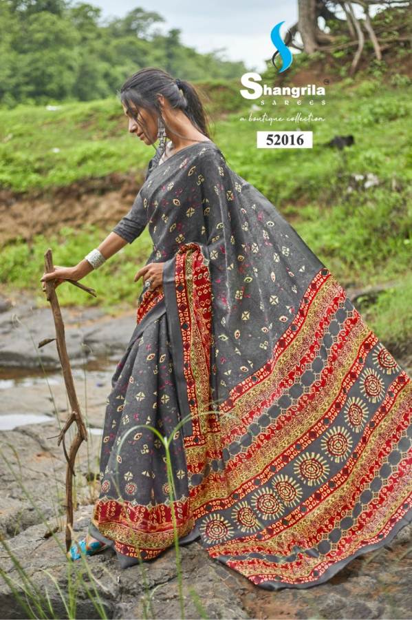 Shangrila Presents Rashmi Digital Printed Satin Georgette Saree