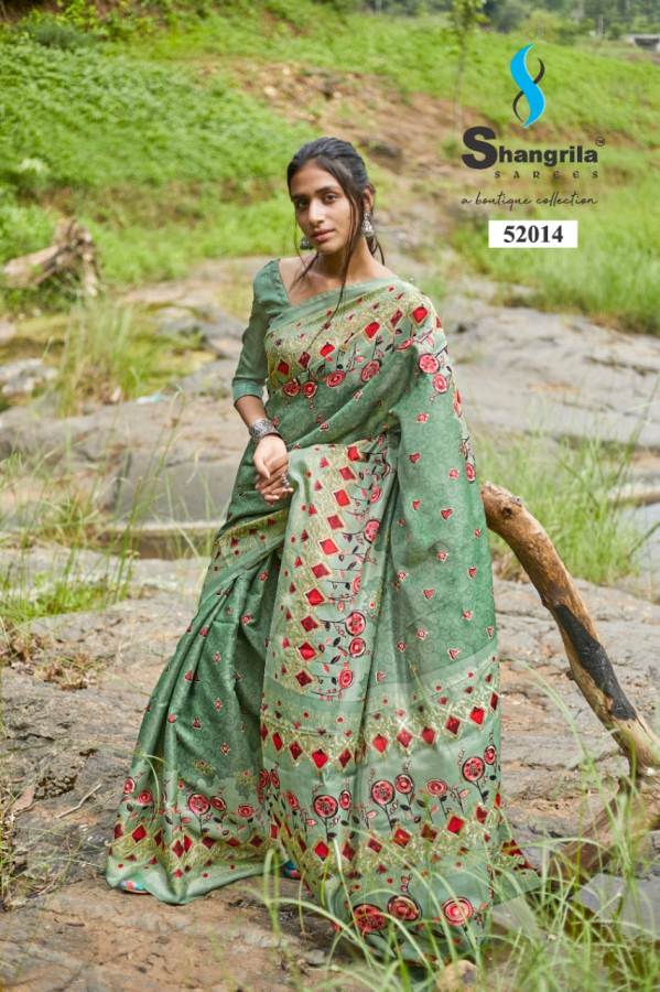 Shangrila Presents Rashmi Digital Printed Satin Georgette Saree