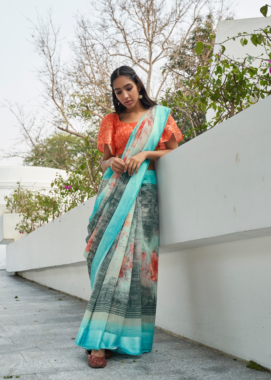 Shangrila Presents Sabya  Printed  Saree Collection