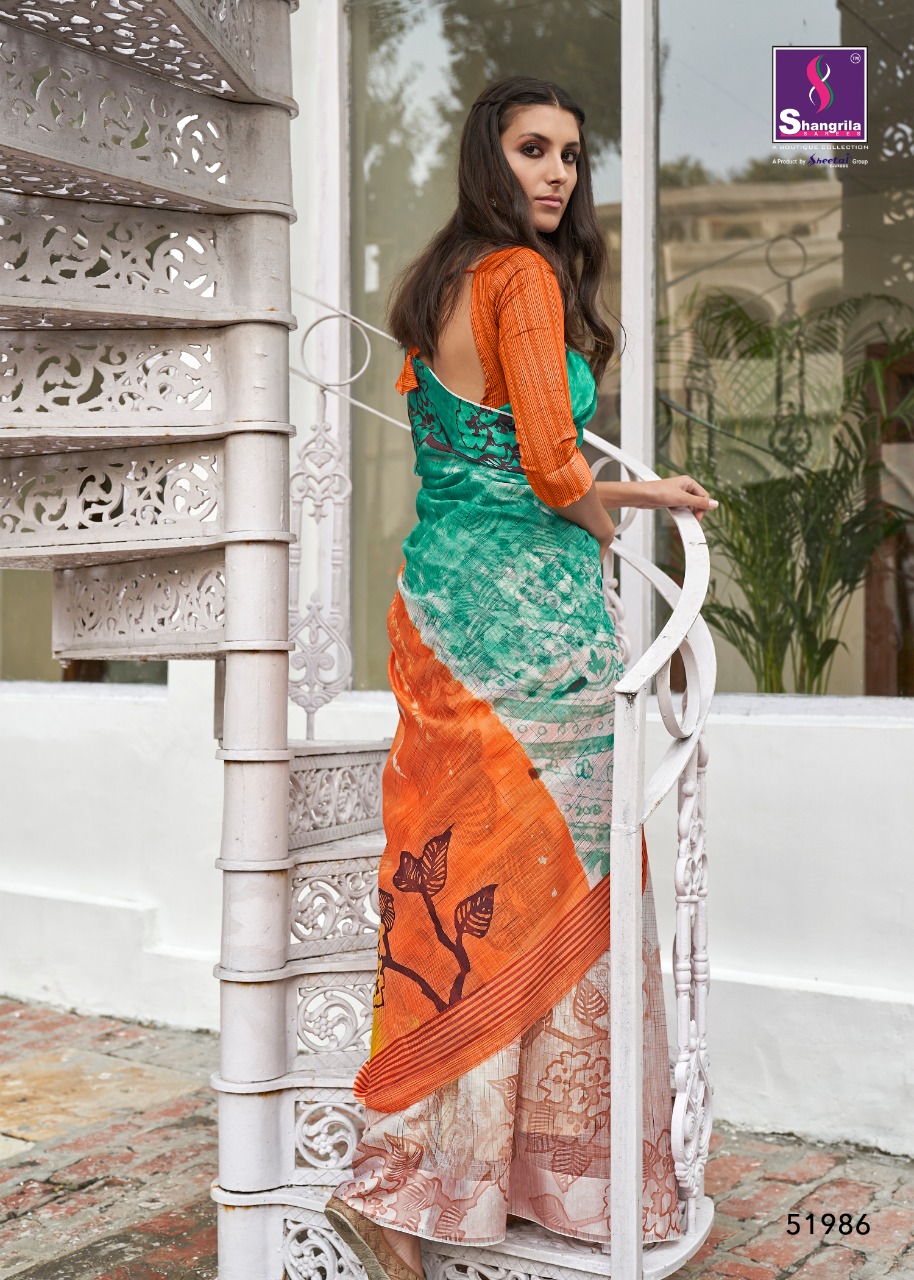 Shangrila Presents Sabya  Printed  Saree Collection