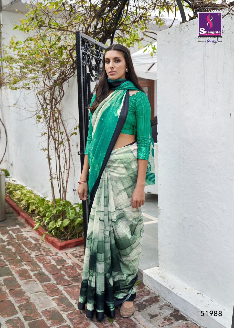 Shangrila Presents Sabya  Printed  Saree Collection