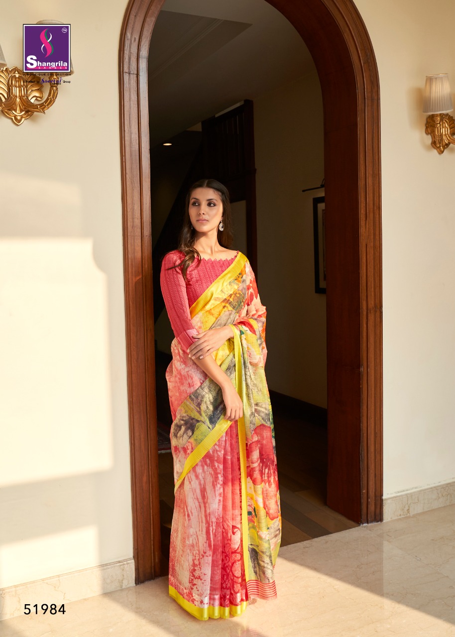 Shangrila Presents Sabya  Printed  Saree Collection