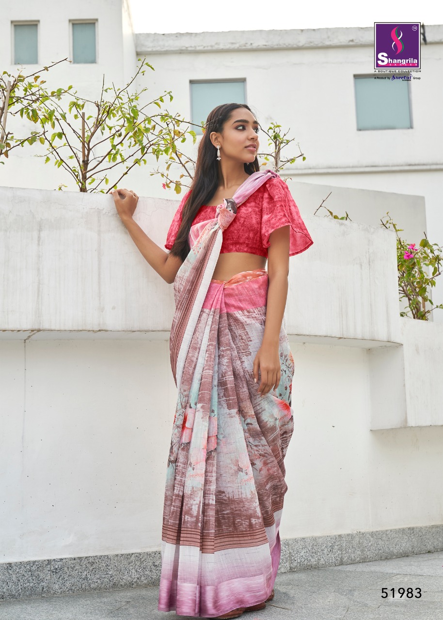 Shangrila Presents Sabya  Printed  Saree Collection