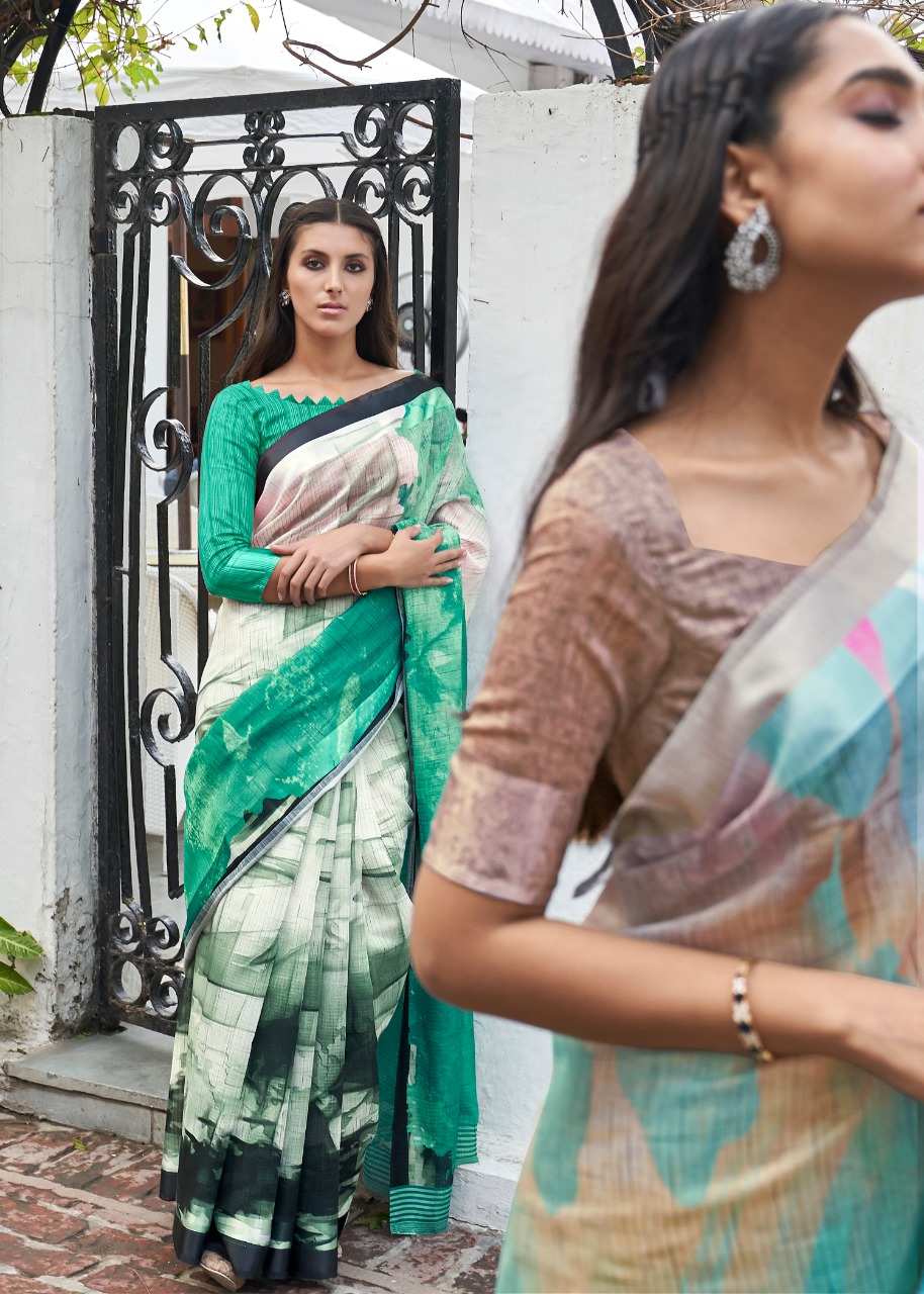 Shangrila Presents Sabya  Printed  Saree Collection