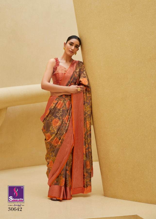 Shangrila Presents Sonam Silk Soft Satin Silk Digital Printed Saree Collection