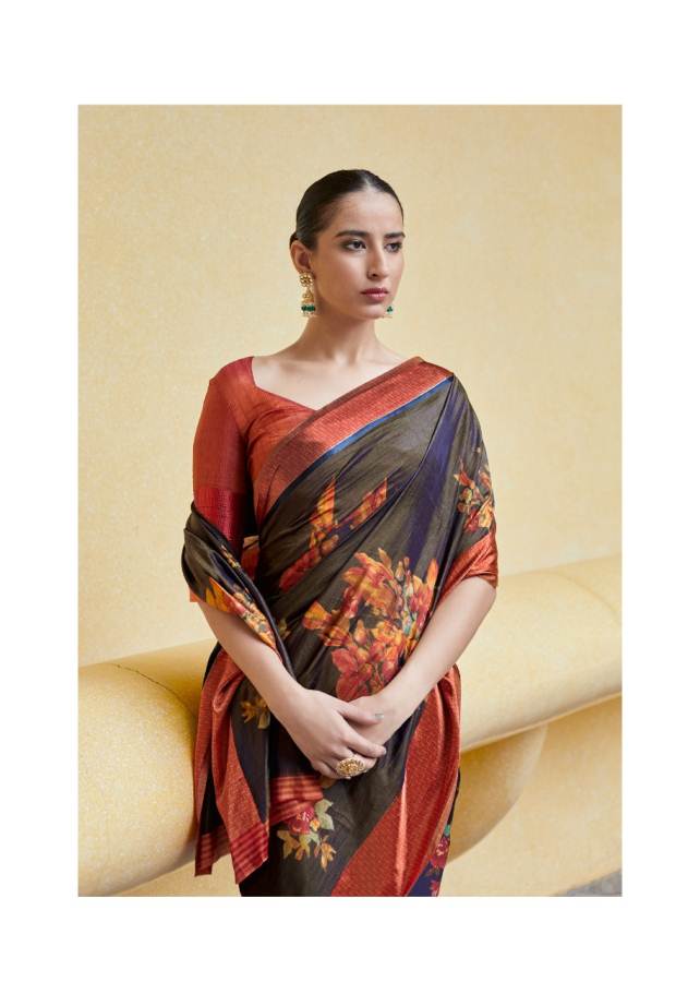 Shangrila Presents Sonam Silk Soft Satin Silk Digital Printed Saree Collection