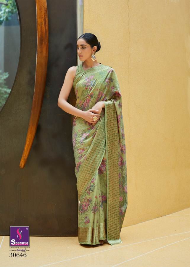 Shangrila Presents Sonam Silk Soft Satin Silk Digital Printed Saree Collection