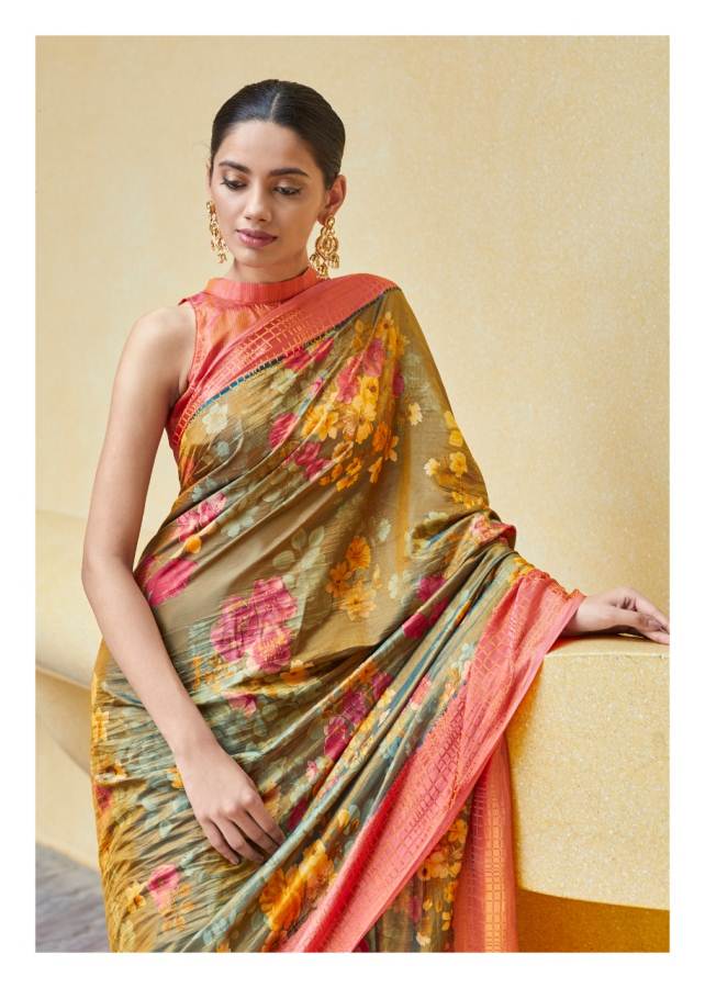 Shangrila Presents Sonam Silk Soft Satin Silk Digital Printed Saree Collection