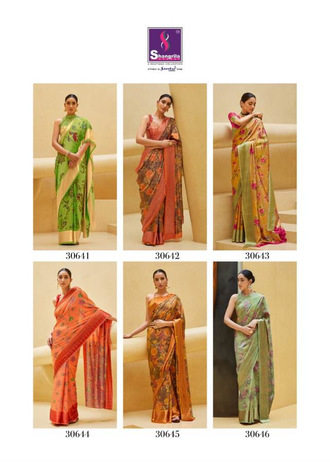 Shangrila Presents Sonam Silk Soft Satin Silk Digital Printed Saree Collection