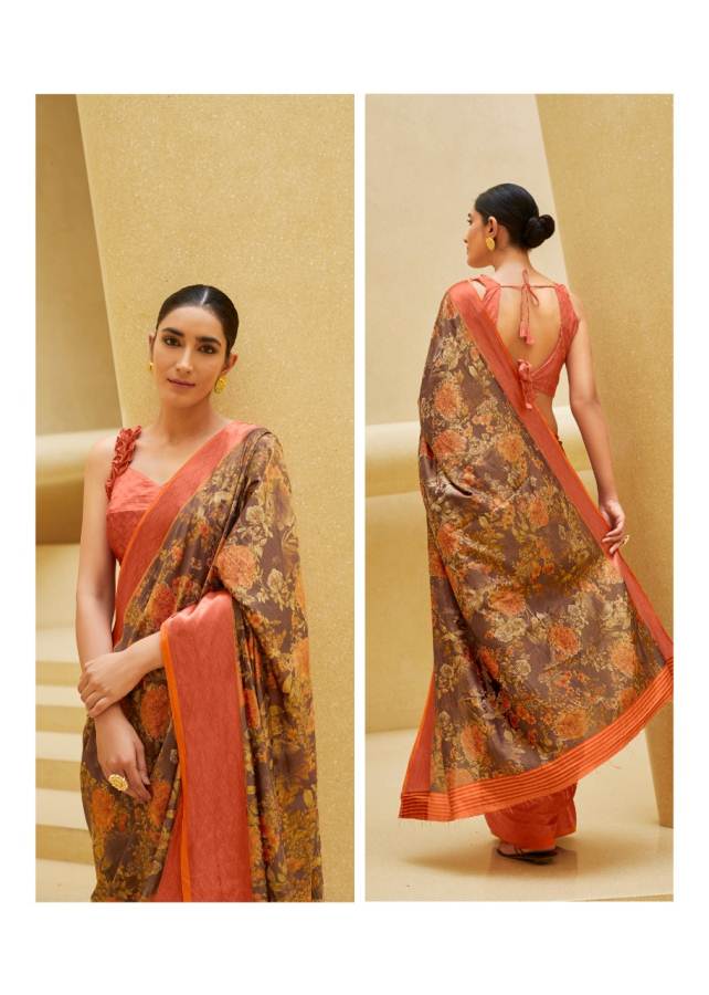 Shangrila Presents Sonam Silk Soft Satin Silk Digital Printed Saree Collection