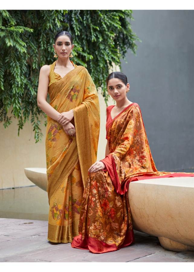 Shangrila Presents Sonam Silk Soft Satin Silk Digital Printed Saree Collection