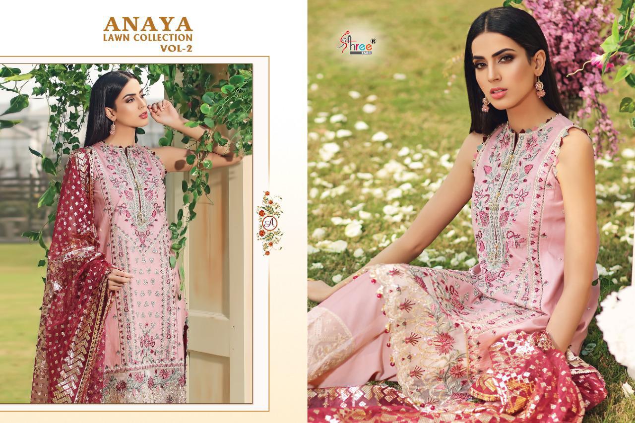 Shree Presents Anaya Lawn Collection Vol  2 Pakistani Suits