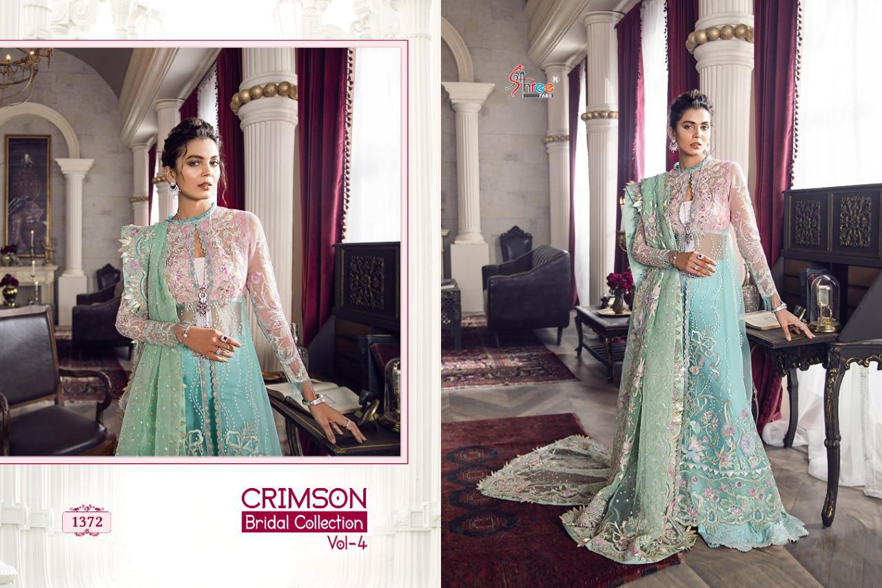 Shree  Presents Crimson Bridal Collection  Vol 4 Heavy Pakistani Suits Collection