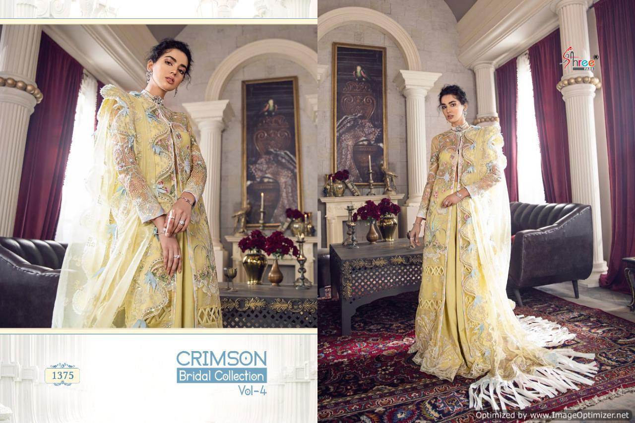 Shree  Presents Crimson Bridal Collection  Vol 4 Heavy Pakistani Suits Collection