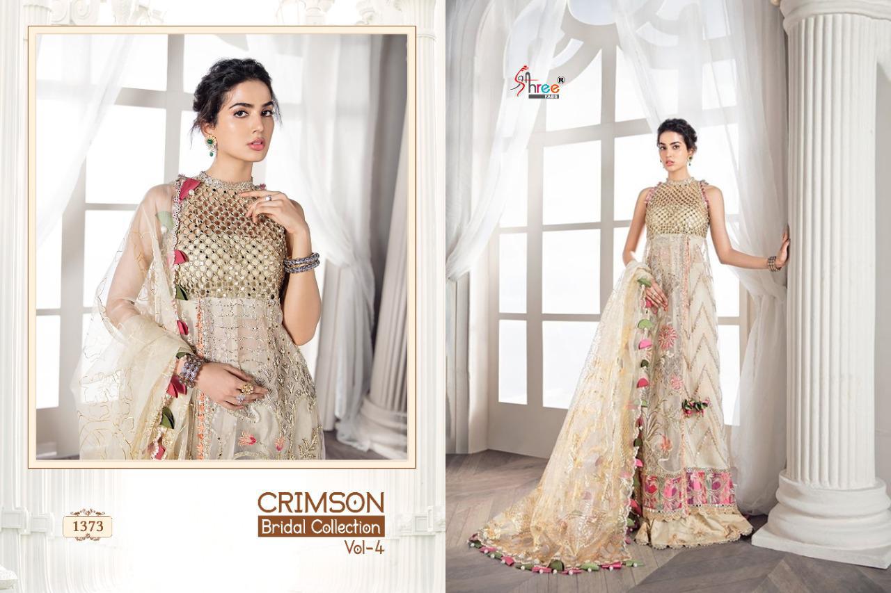 Shree  Presents Crimson Bridal Collection  Vol 4 Heavy Pakistani Suits Collection