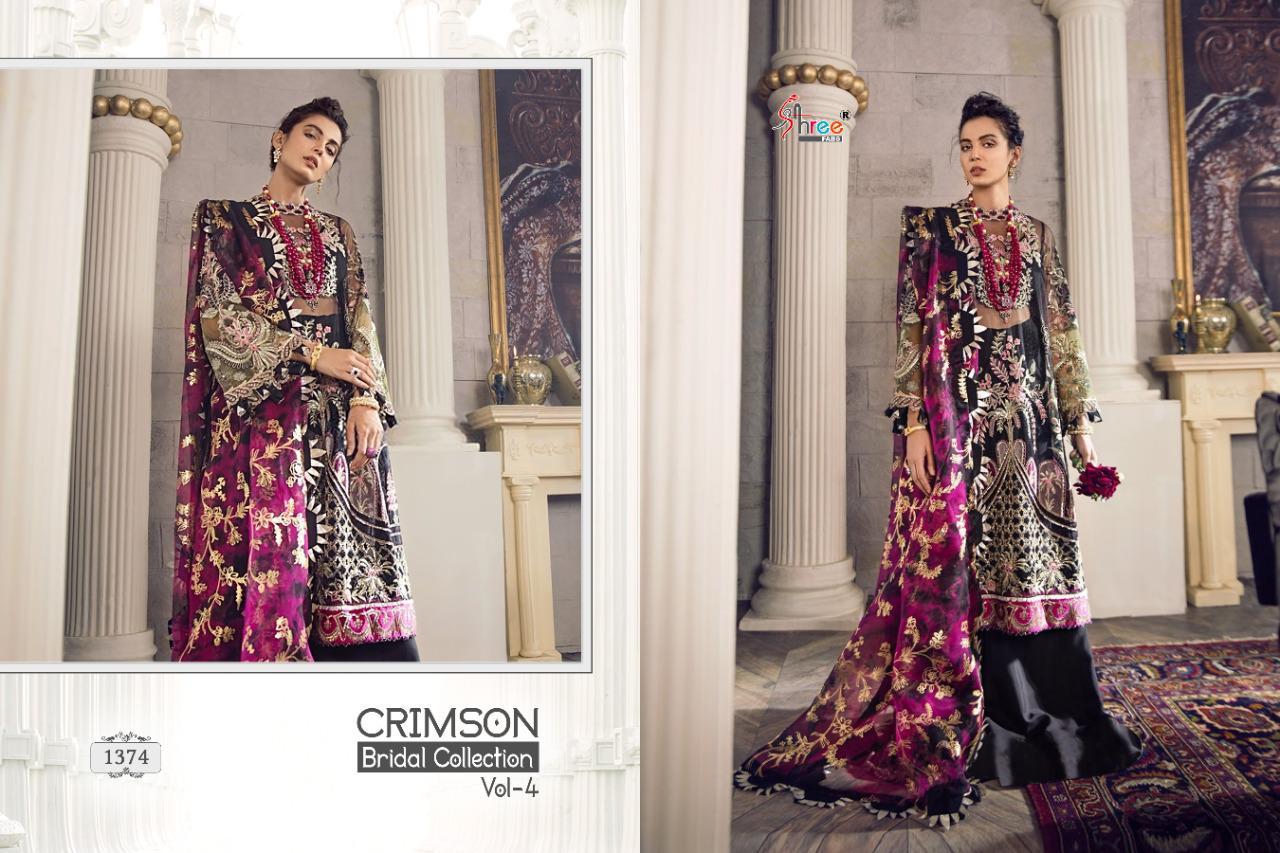 Shree  Presents Crimson Bridal Collection  Vol 4 Heavy Pakistani Suits Collection