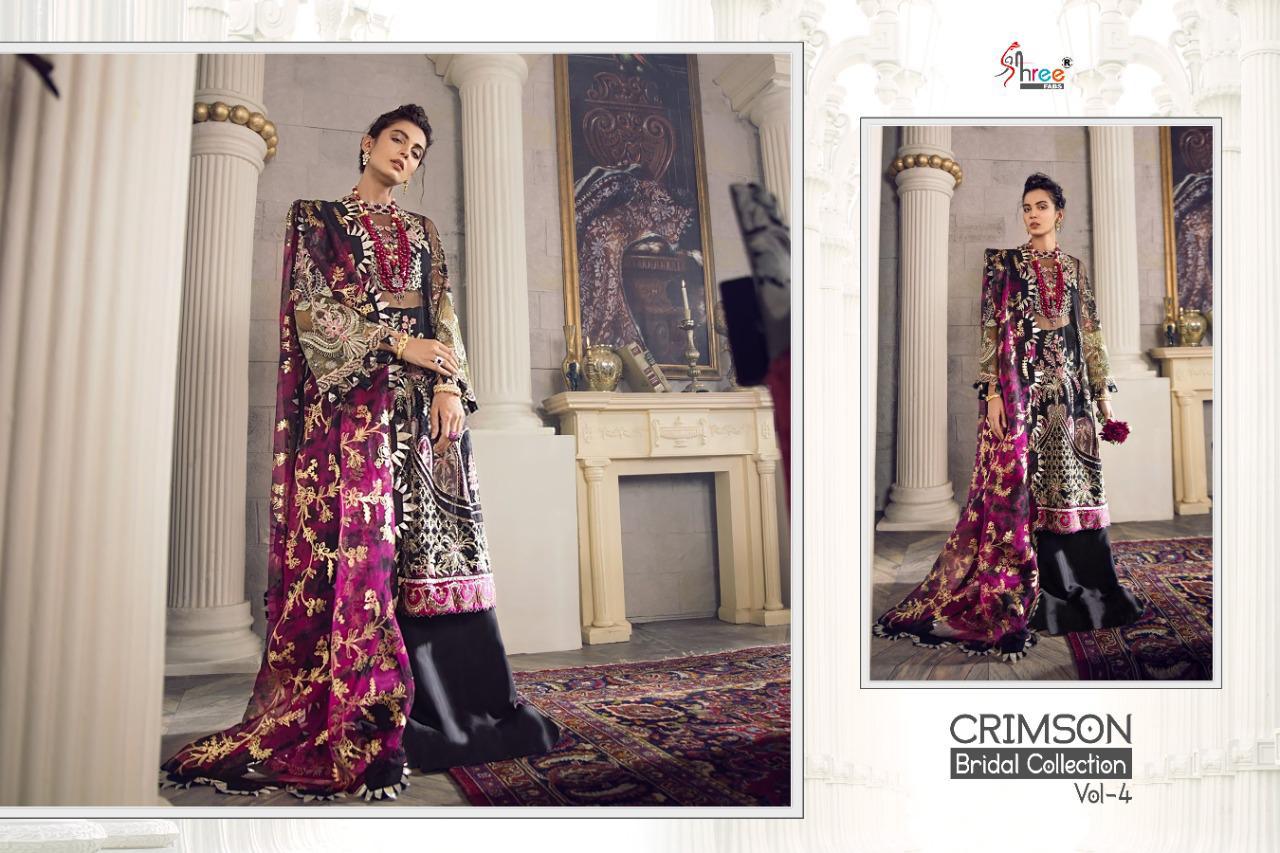 Shree  Presents Crimson Bridal Collection  Vol 4 Heavy Pakistani Suits Collection