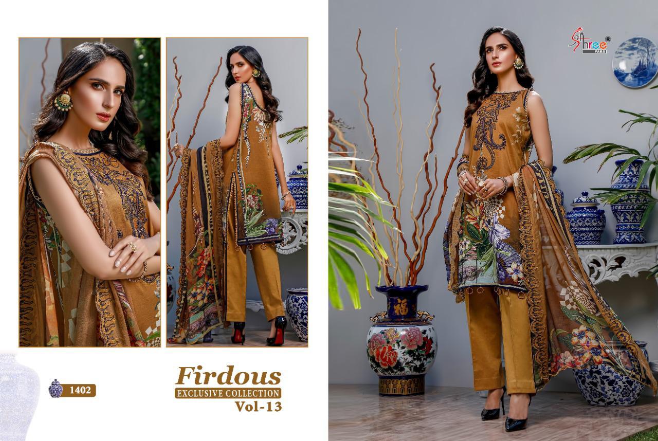 Shree  Presents Firdous Exclusive Collection Vol  13 Pakistani Suits