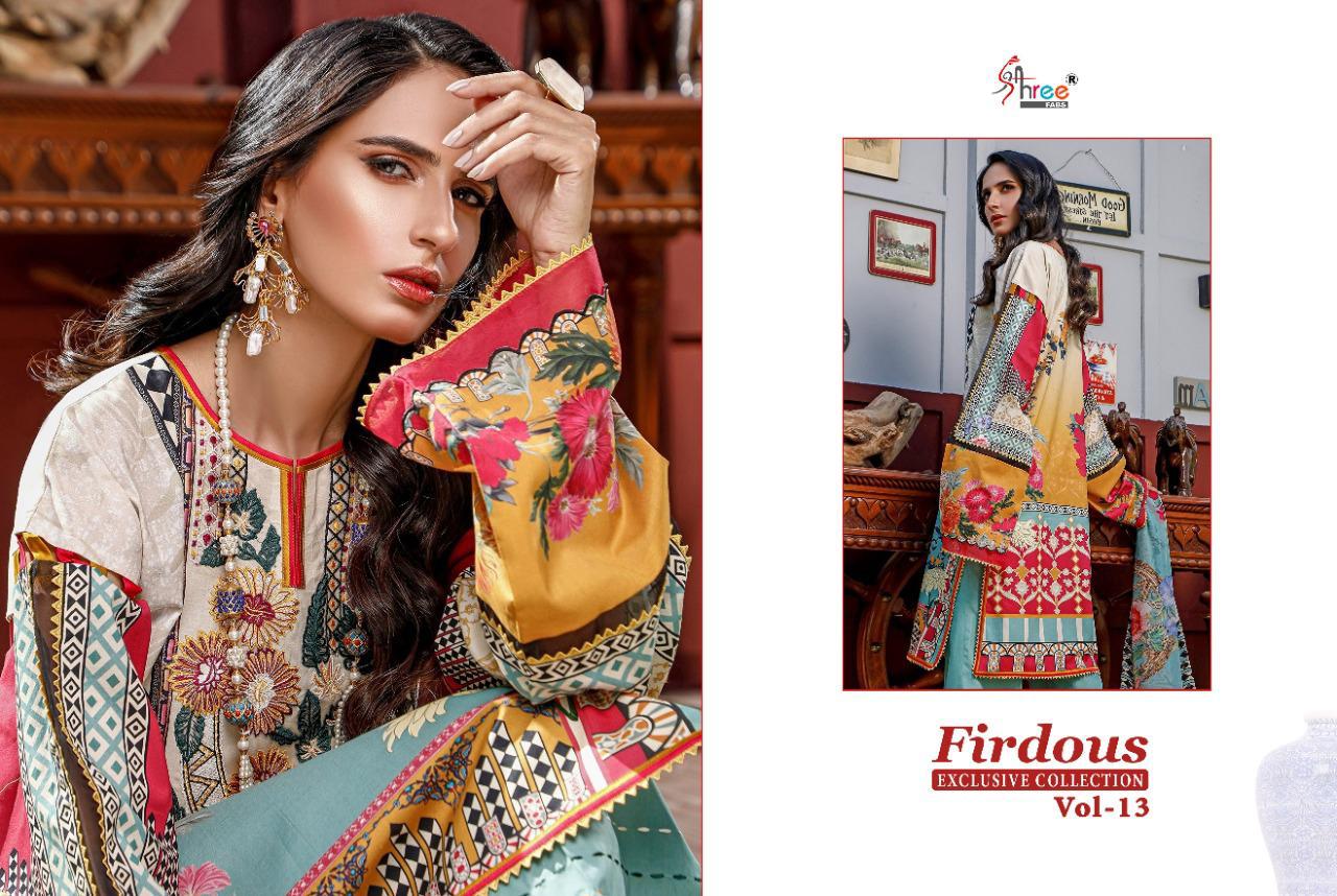 Shree  Presents Firdous Exclusive Collection Vol  13 Pakistani Suits