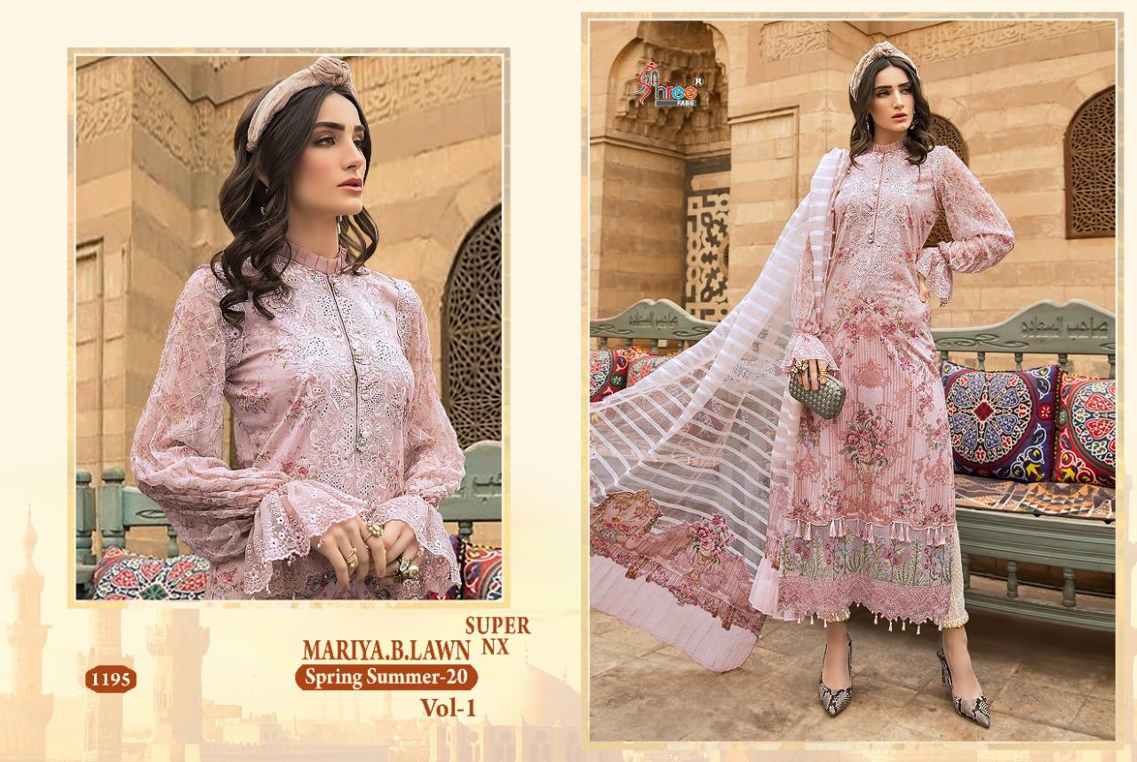 Shree Presents Mariya B Lawn Vol-1 Super Nx Designer Pakistani Salwar Suits